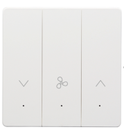 Tuya Zigbee Fan Dimmer Switch with Neutral Line, 250W Load, Compatible with Alexa & Google Home, Tempered Glass Panel